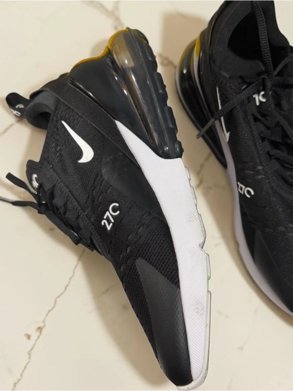 Nike Black/White Air Max 270 Casual Sneakers - Picture 4 of 11